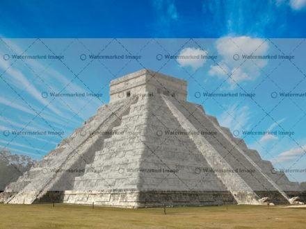 Mayan pyramid in Chichen-Itza, Mexico