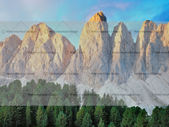 Picture of tall rugged mountains